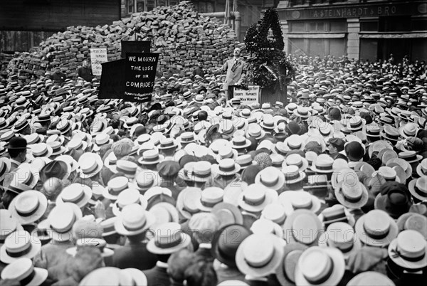 Alexander Berkman Addressing Anarchists ca. 1914