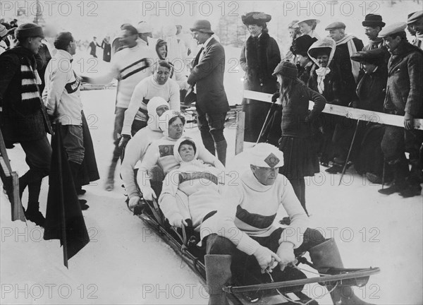 St. Moritz -- Start of Bobsleigh Run ca. 1910-1915