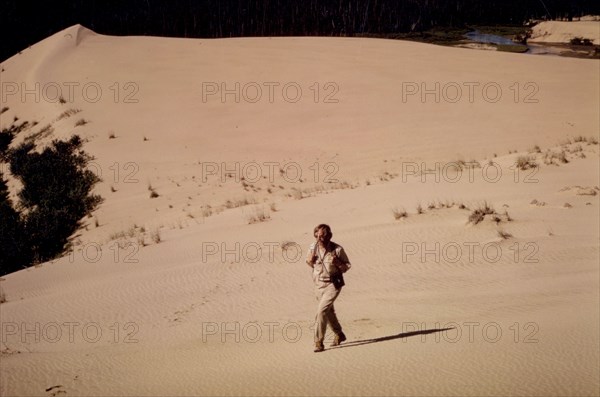 July 1972 - walking on dunes - Great Kobuk Sand Dunes, Alaska