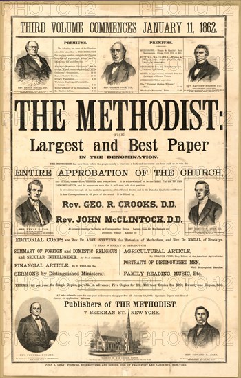 The Methodist : the largest and best paper in the denomination ca. 1861