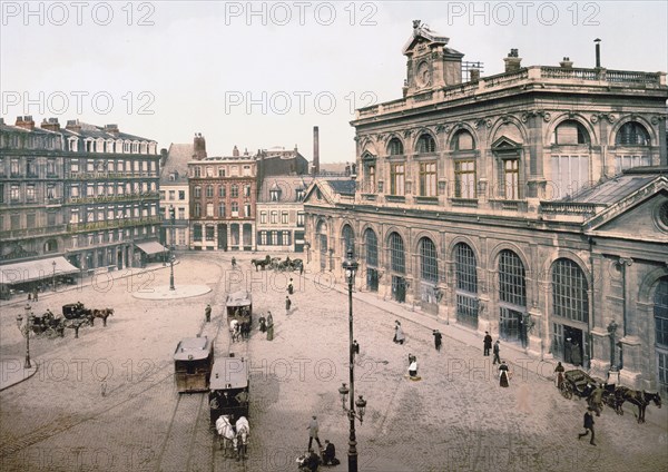 The railway station, Lillie, France ca. 1890-1900