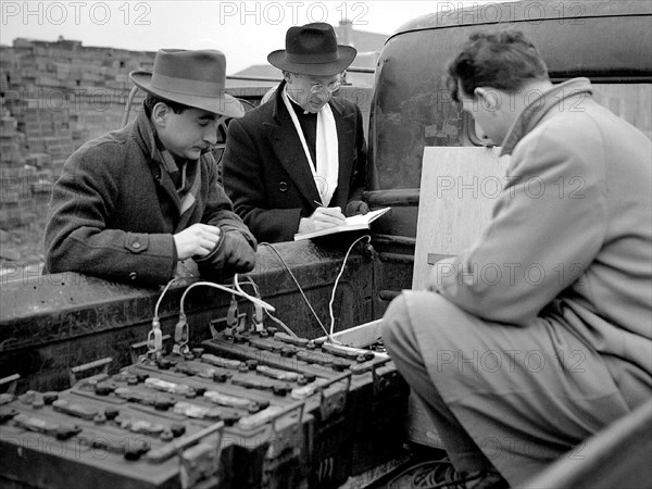 Measurement of Vibrations from the 8- by 6-Foot Supersonic Wind Tunnel ca. 1950