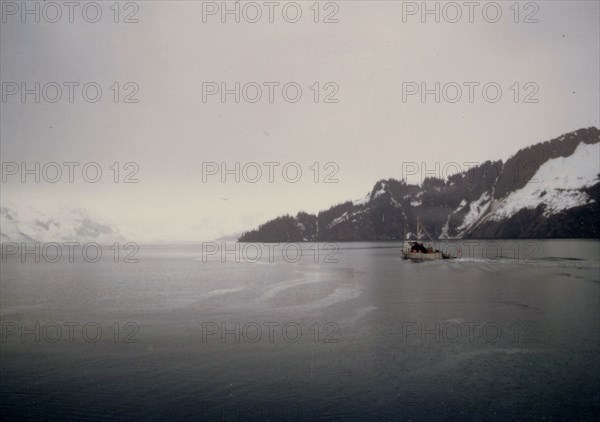 5/16/1973 - Boat in Coleman Bay, Kenai Fjords, Alaska