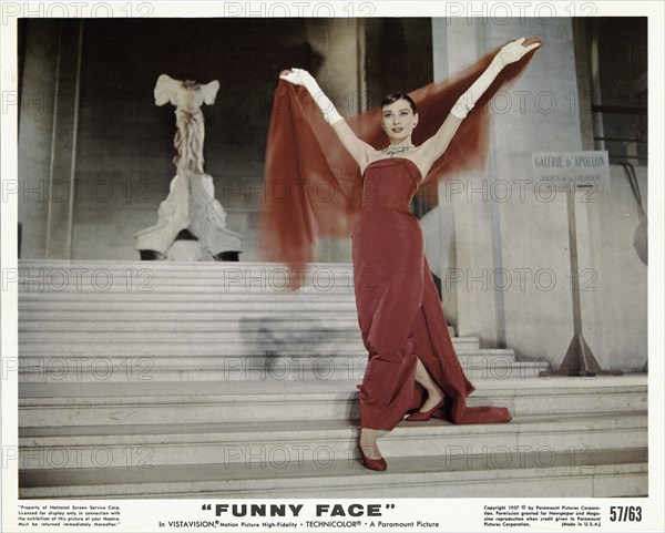 Poster of Audrey Hepburn in the motion picture Funny Face ca. 1957