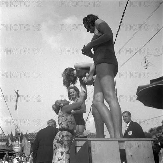 European swimming championships in Monaco ca. 1947