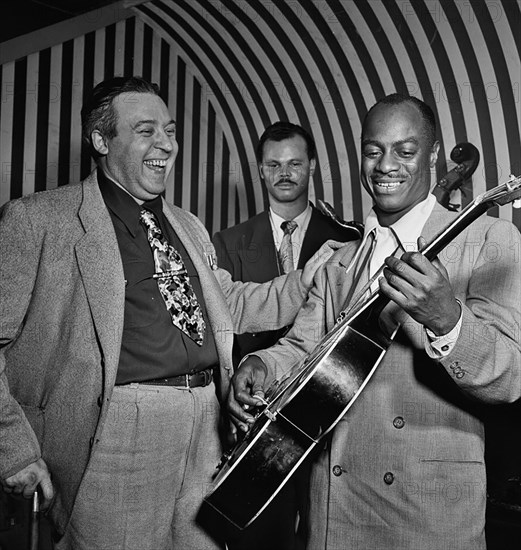 Portrait of Hugues Panassié and Tiny Grimes, between 1946 and 1948