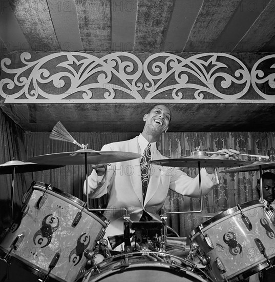 Portrait of Sonny Greer, Aquarium, New York, N.Y., ca. Nov. 1946