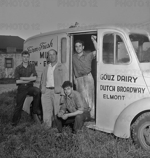 Portrait of Enric Madriguera and Patricia Gilmore on their farm, Connecticut, ca. June 1947