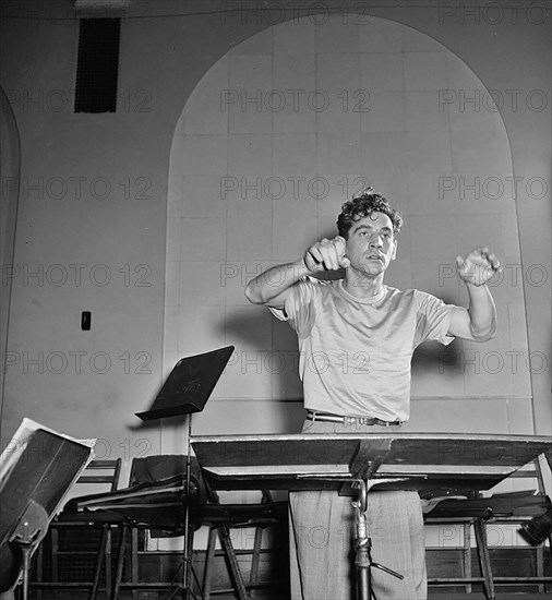 Portrait of Leonard Bernstein, Carnegie Hall, New York, N.Y., between 1946 and 1948