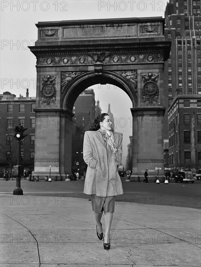 Portrait of Ann Hathaway, Washington Square, New York, N.Y., ca. May 1947