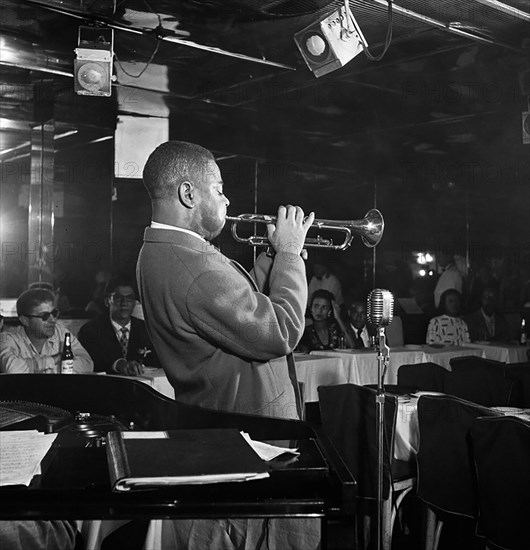 Portrait of Dizzy Gillespie, Downbeat, New York, N.Y., ca. Aug. 1947