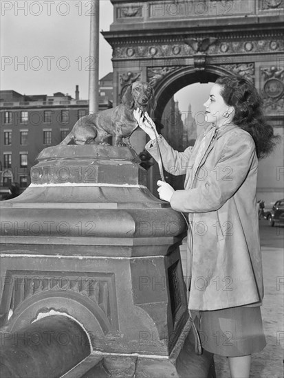 Portrait of Ann Hathaway, Washington Square, New York, N.Y., ca. May 1947