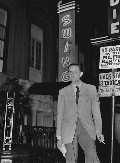 Portrait of Charles Delaunay, 52nd Street, New York, N.Y., ca. Oct. 1946