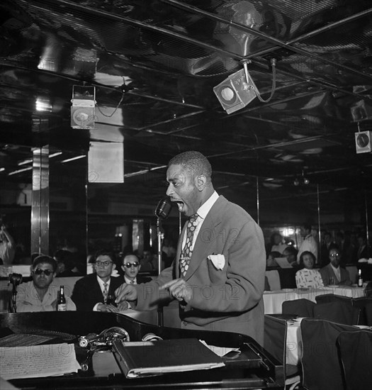 Portrait of Dizzy Gillespie, Downbeat, New York, N.Y., ca. Aug. 1947