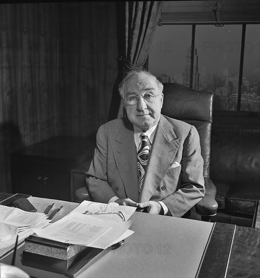 Portrait of James Petrillo in his office, New York, N.Y., ca. Feb. 1947