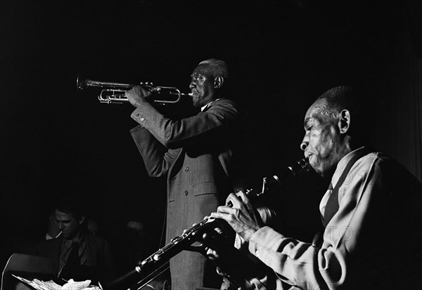 Portrait of George Lewis and Bunk Johnson, Stuyvesant Casino, New York, N.Y., ca. June 1946