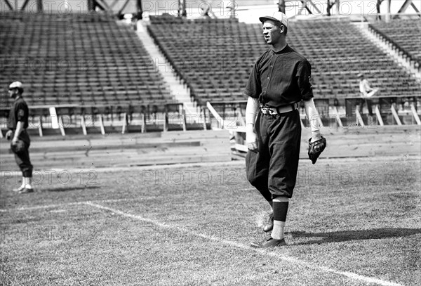 Photograph shows baseball player Orville Forest Weaver (1886-1970) ca. 1911