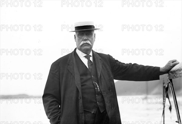 Photo shows Cornell University crew coach Charles E. Courtney (1849-1920) ca. 1910-1915