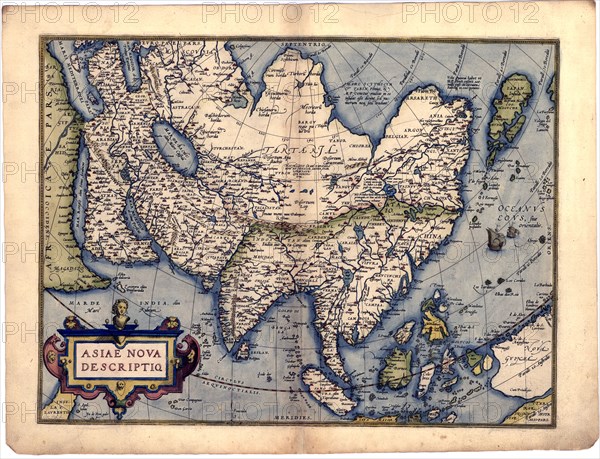Abraham Ortelius - First World Atlas ca. 1570 - Asia