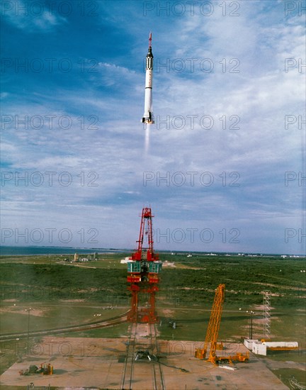 Mercury-Redstone 4 spacecraft launching 7/21/1961