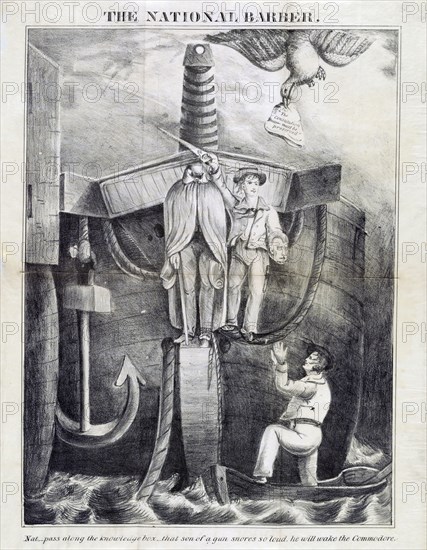 The National barber print ca. 1834