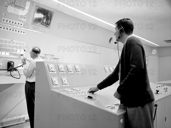 Control Room at the NACA’s Rocket Engine Test Facility ca. 1957