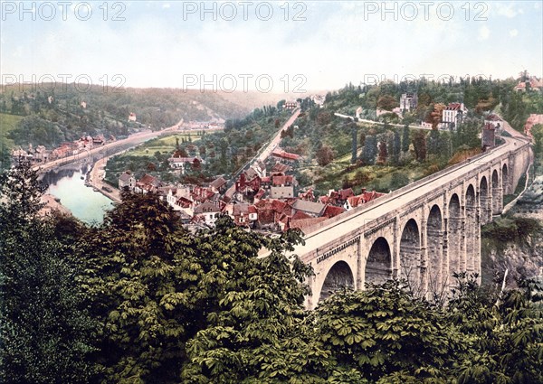 The Viaduct, Dinan, France ca. 1890-1900
