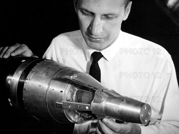 Gemini Model in the 10- by 10-Foot Supersonic Wind Tunnel ca. 1962