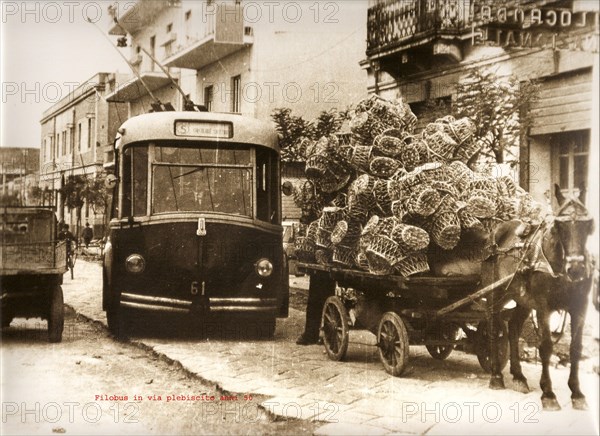 Fiat 668F CaNSA CGE Number 61 in via Plebiscito a Catania