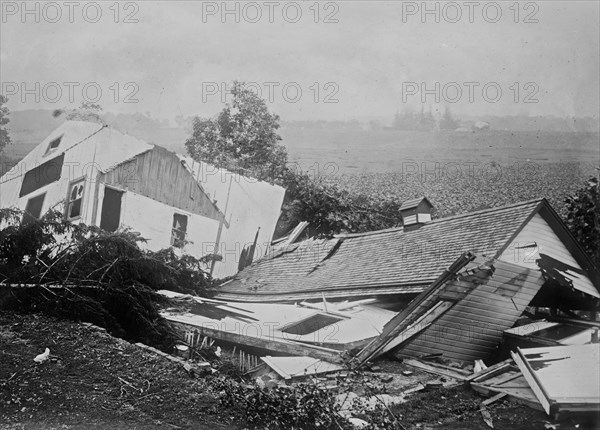 Geneva New York Cyclone Damage - Home of F.E. Webber - destroyed - Geneva, N.Y. cyclone ca. 1910-1915