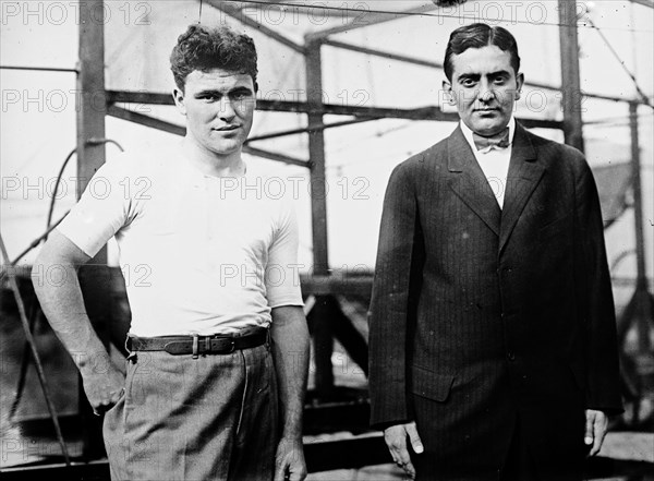 John J. Meckler and C.A. Allen (or Allen Canton) who built a bi-plane intended for a trans-atlantic flight ca. 1912