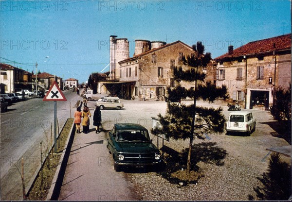 Street scene Quatantoli Italy, via Valli ca. 1970