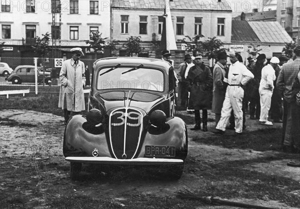 Winner of the 1938 Polish Rally, Italian Renato Ghisalba