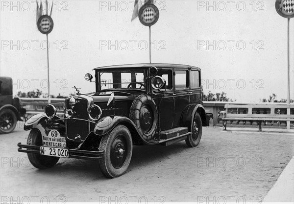 Stefan Tyszkiewicz during the Monte Carlo Rally in 1929 started in a car of his own design - Ralf-Stetysz ca. October 1929