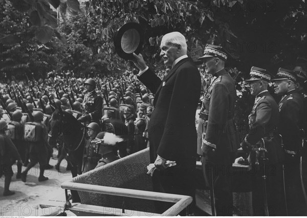 The twenty-fifth anniversary of the 1st Infantry Division of Vilnius in Vilnius ca. 1939