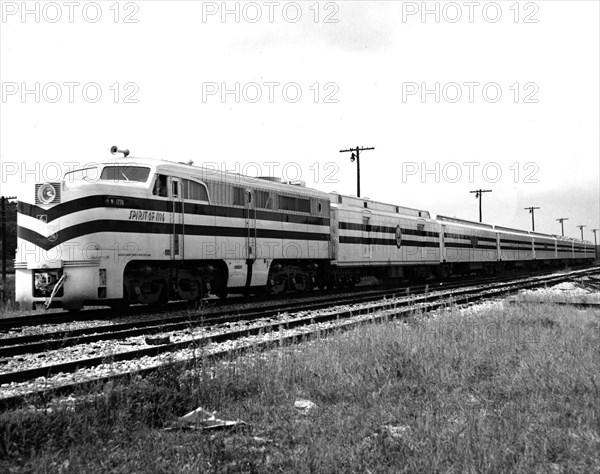 Photograph of the Freedom Train at a Station