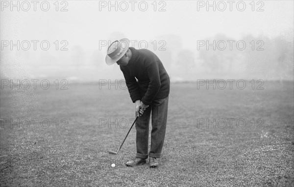 Charles H. Seely, playing golf, Baltusrol (Charles Seely)