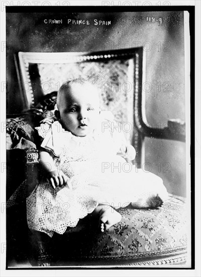 Crown Prince of Spain, baby in chair