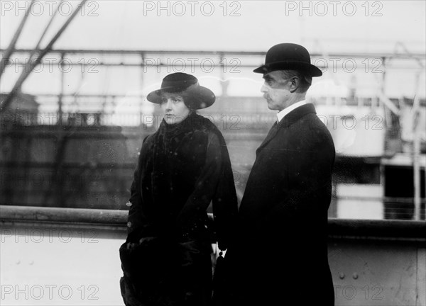 Norman de R. Whitehouse & wife ca. January 1914