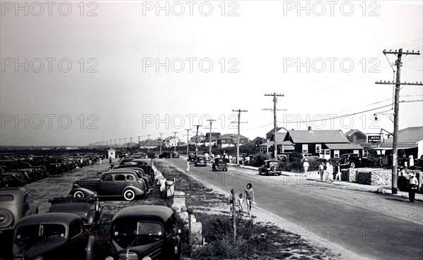 Atlantic Avenue, Westerly, Rhode Island before the Hurricane of 1938 (ca. September 1938)