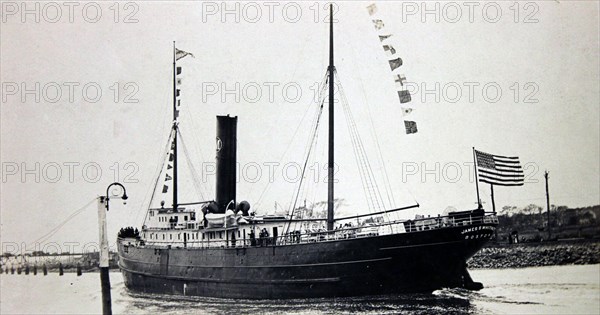 Steamship James S. Whitney on the Cape Cod Canal May 21, 1915