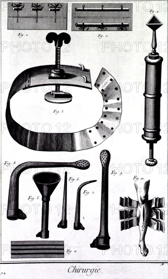 Equipment for surgery ca. 1700s