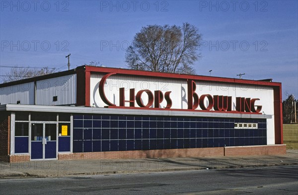 1980s United States -  Chop's Bowling Alley S. 13th Street Omaha Nebraska ca. 1980