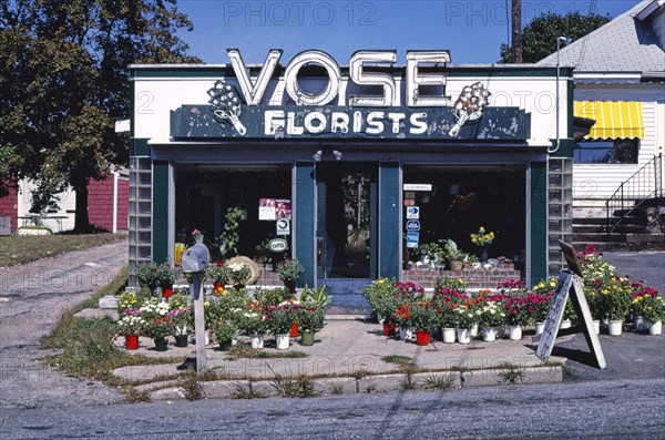 1980s United States -  Vose Florists; Route 122 Cumberland Rhode Island ca. 1984