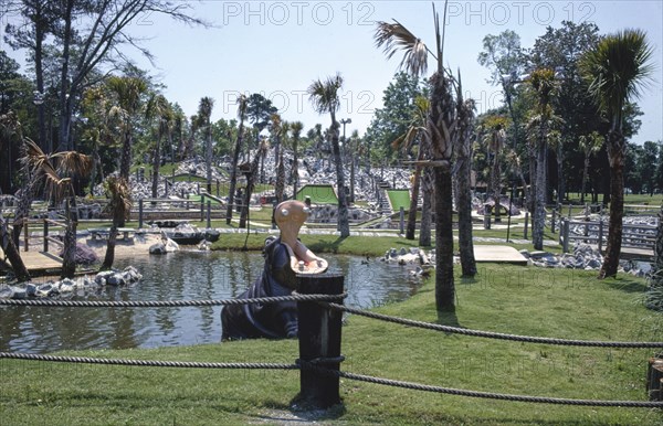 1970s United States -  Hippo view 1 -  Noah's Ark Golf -  Myrtle Beach -  South Carolina ca. 1979