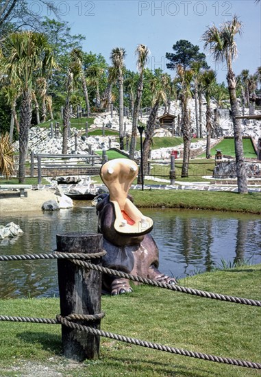 1970s United States - Hippo view 2 - Noah's Ark Golf - Myrtle Beach - South Carolina ca. 1979