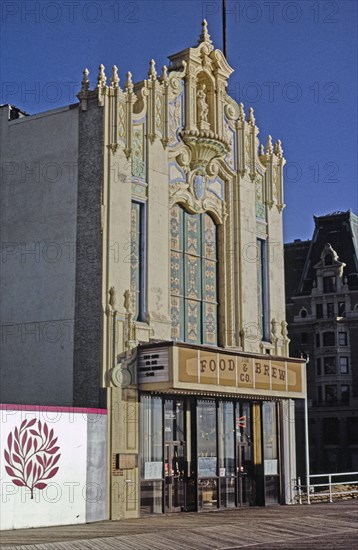 1980s United States -  Warner Theater -  angle view -  2015 Boardwalk -  Atlantic City -  New Jersey ca. 1985