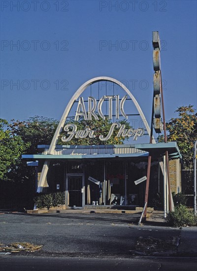 1980s United States - Arctic Fur Shop State Street Springfield Massachusetts ca. 1984