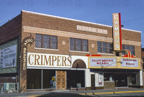 1970s United States -  Campus Theater -  horizontal -  Manhattan Avenue -  Manhattan -  Kansas ca. 1977