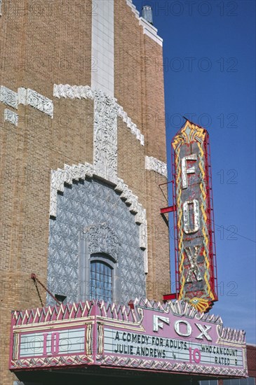 1970s United States -  Fox Theater -  E. 1st Avenue -  Hutchinson -  Kansas ca. 1979